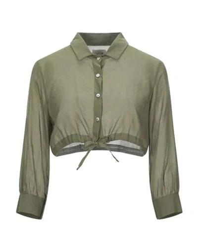 L'AUTRE CHOSE Solid color shirts & blouses