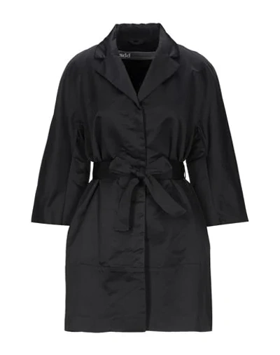 ADD ADD WOMAN OVERCOAT BLACK SIZE 4 POLYESTER