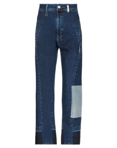 HIGH BY CLAIRE CAMPBELL HIGH WOMAN DENIM PANTS BLUE SIZE 4 COTTON, ELASTANE