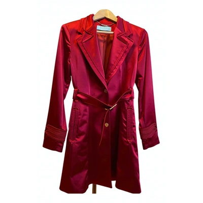 GUESS RED TRENCH COAT