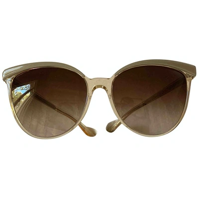 OLIVER PEOPLES WHITE SUNGLASSES