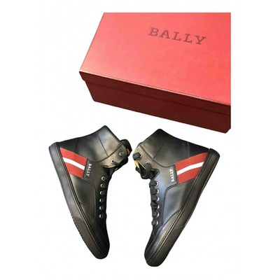 BALLY BLACK LEATHER BOOTS