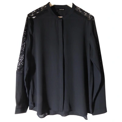THE KOOPLES BLACK POLYESTER TOP