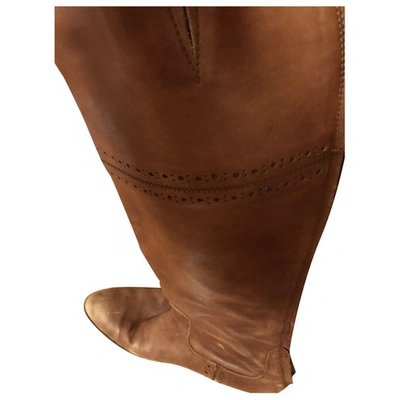 BENETTON LEATHER COWBOY BOOTS
