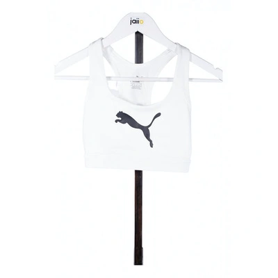 PUMA WHITE SYNTHETIC TOP
