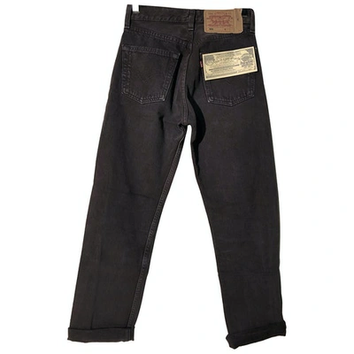 LEVI'S ANTHRACITE COTTON TROUSERS