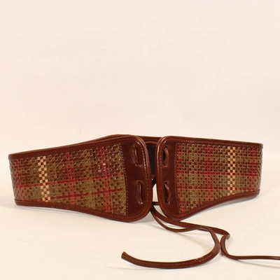 MULBERRY BROWN LEATHER BELT