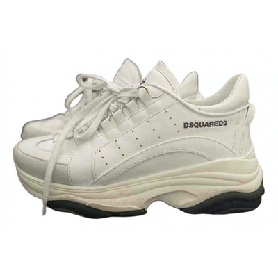 DSQUARED2 LEATHER LOW TRAINERS