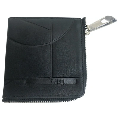 MCQ BY ALEXANDER MCQUEEN BLACK LEATHER SMALL BAG, WALLET & CASES