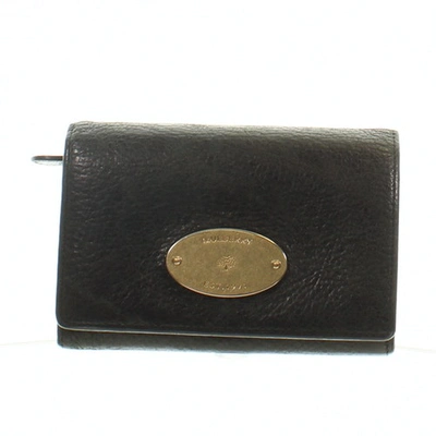 MULBERRY BLACK LEATHER WALLETS