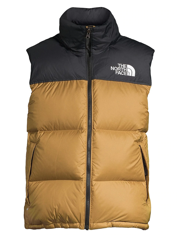 north face khaki vest