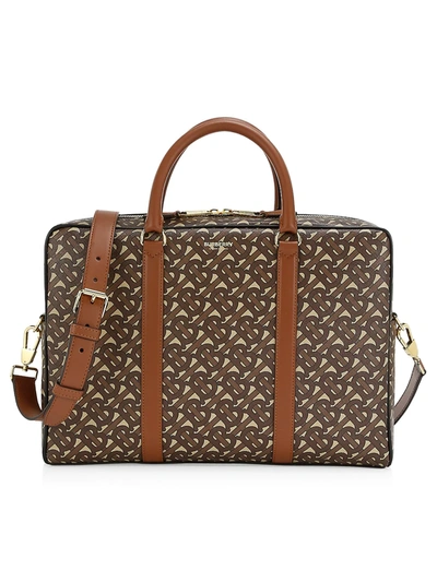 BURBERRY JAX MONOGRAM E-CANVAS MESSENGER BAG