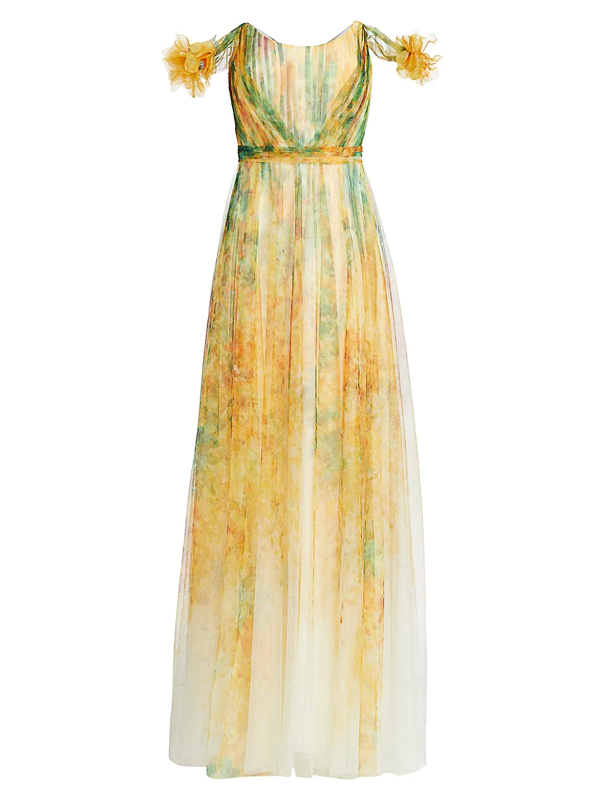 marchesa notte yellow gown