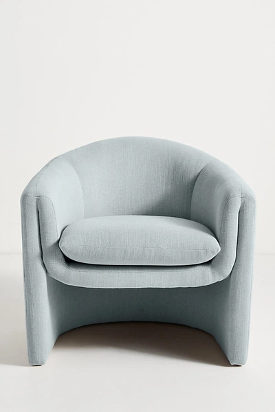 ANTHROPOLOGIE VALENCIA LINEN SCULPTURAL CHAIR