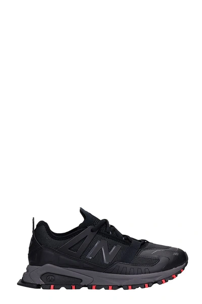NEW BALANCE XRCT SNEAKERS IN BLACK SYNTHETIC FIBERS