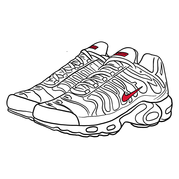 Shop Nike Air Max Plus Supreme White In White Red White