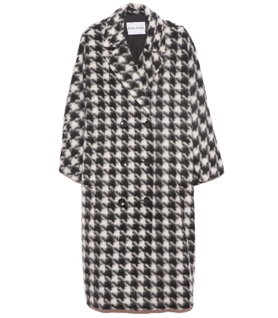 STAND STUDIO Mikaela Coat in Black/Off White