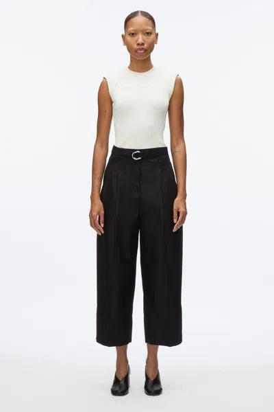 3.1 PHILLIP LIM DOUBLE PLEAT WIDE CROPPED PANT