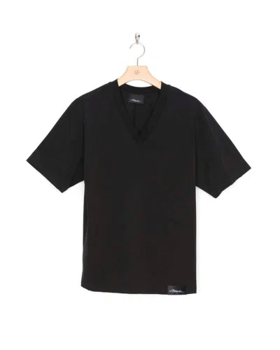 3.1 PHILLIP LIM SHORT SLEEVE OVERSIZED BOXY V-NECK TEE