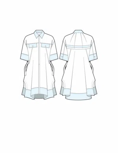 3.1 PHILLIP LIM SHORT SLEEVE SHIRT DRESS