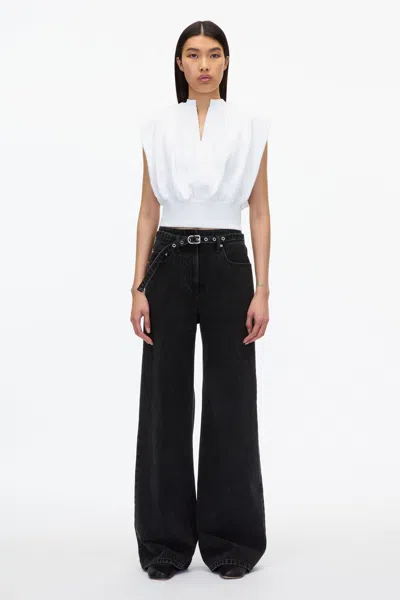 3.1 PHILLIP LIM SLEEVELESS FRENCH TERRY TOP