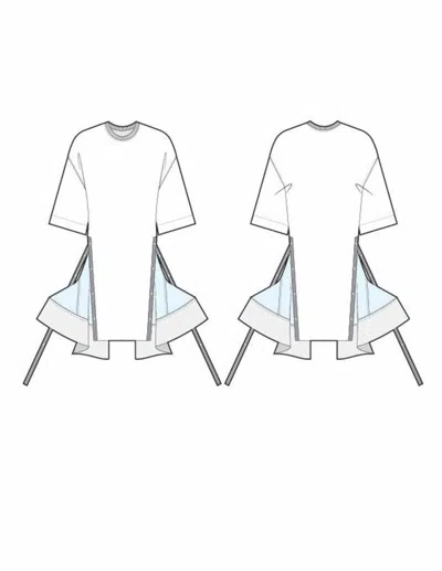 3.1 PHILLIP LIM SS OVERSIZED T-SHIRT COMBO DRESS