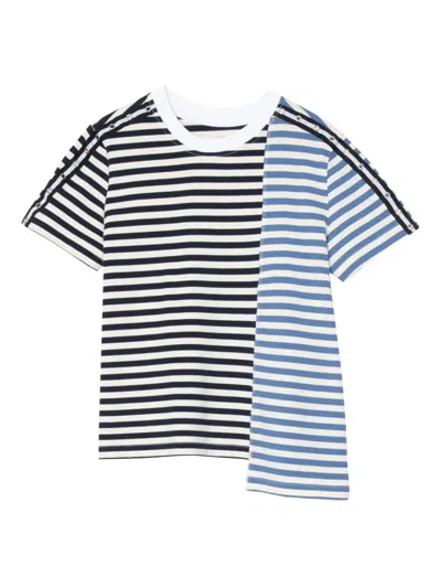 3.1 PHILLIP LIM STRIPED PANELLED T-SHIRT