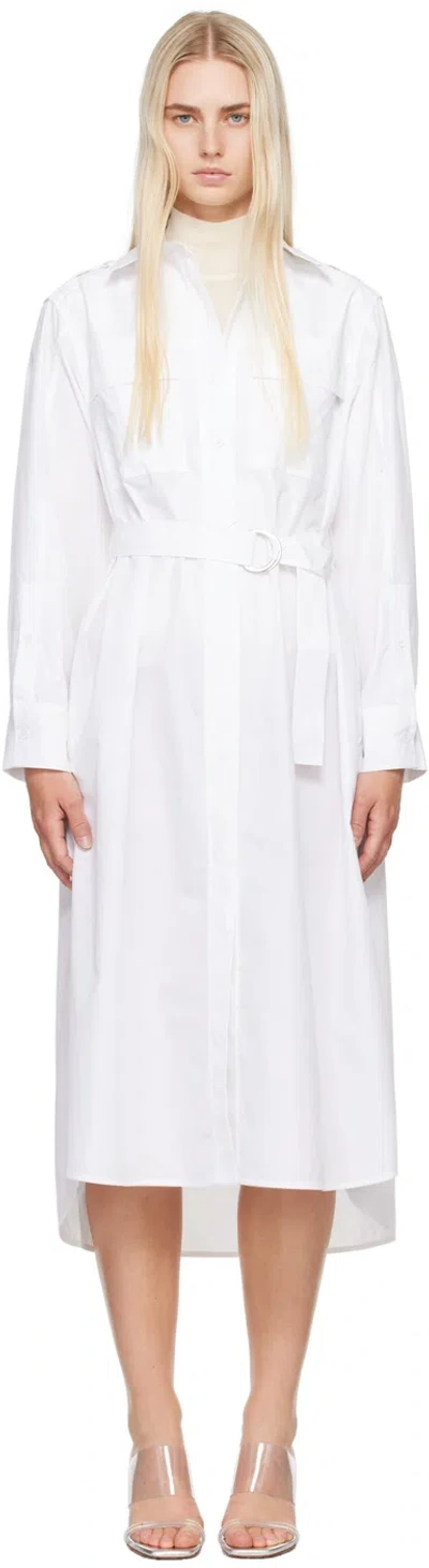 3.1 PHILLIP LIM WHITE UTILITY MIDI DRESS