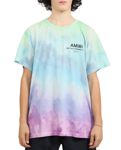 Amiri Watercolor T-shirt In Multi