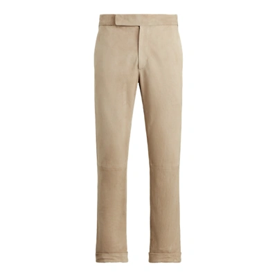POLO RALPH LAUREN GREGORY SUEDE SUIT TROUSER