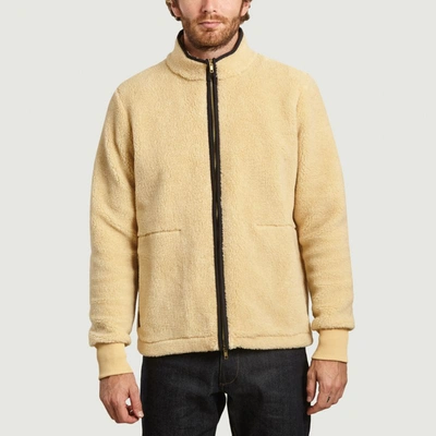 Fuzzy cream jacket hotsell