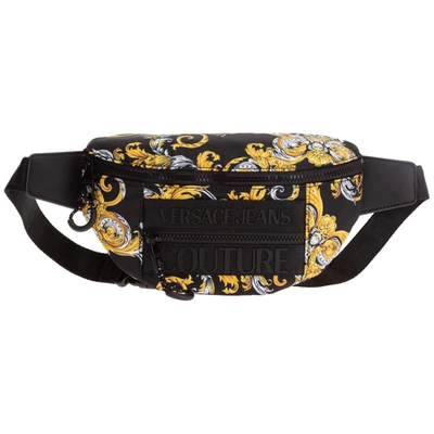 Shop Versace Jeans Couture Baroque Bum Bag In Nero