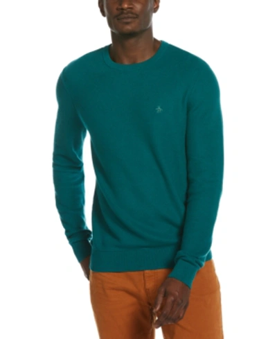 ORIGINAL PENGUIN MEN'S TUCK-STITCH CREWNECK SWEATER