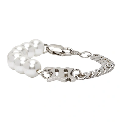 MISBHV MISBHV OFF-WHITE HALF-PEARL CLASSIC BRACELET