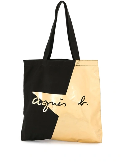 cotton canvas agnès b. tote bag