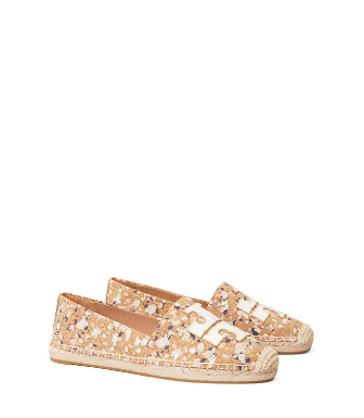 Shop Tory Burch Ines Espadrille In New Ivory Confetti/new Ivory/gold