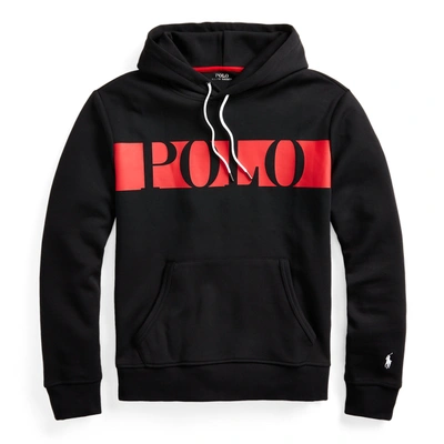 Polo Hoodie Black And Red Polo Double Knit Hoodie Black Polo Ralph