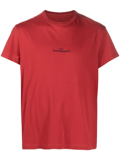 MAISON MARGIELA LOGO-EMBROIDERED T-SHIRT