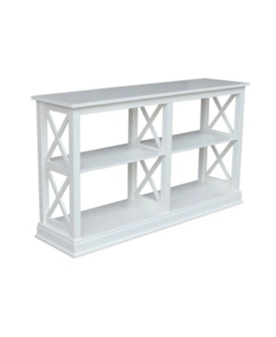 INTERNATIONAL CONCEPTS HAMPTON SOFA SERVER TABLE WITH SHELVES