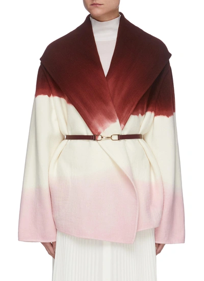 GABRIELA HEARST X LANE CRAWFORD 170TH COLLECTION 'HARRIS' DIP-DYED CASHMERE WRAP JACKET