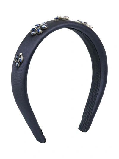 IL GUFO CRYSTAL-EMBELLISHED PADDED HEADBAND