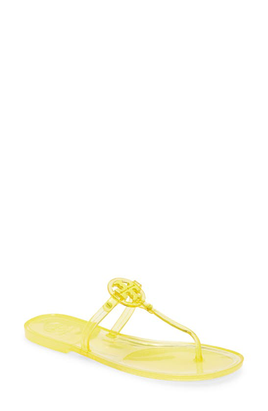 tory burch flip flops yellow