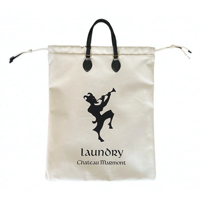 GUCCI LAUNDRY BAG ECRU COTTON HANDBAG