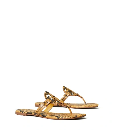 TORY BURCH MILLER SANDAL, EMBOSSED LEATHER