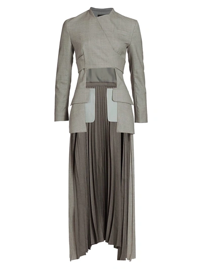 A.W.A.K.E. WOMEN'S MAXI PLISSÉ POCKET FLAPS JACKET