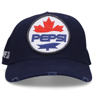 DSQUARED2 SNAPBACK CAP PEPSI GABARDINE