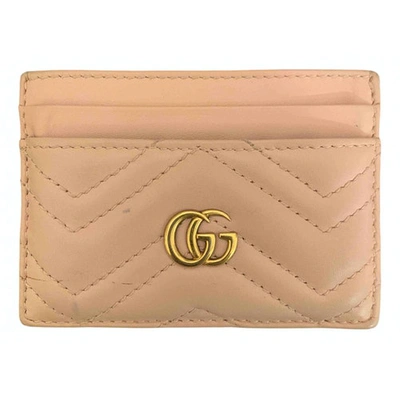GUCCI MARMONT PINK LEATHER PURSES, WALLET & CASES