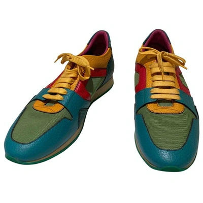 BURBERRY MULTICOLOUR LEATHER TRAINERS