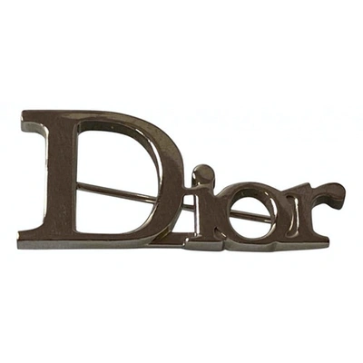 DIOR MONOGRAMME SILVER METAL PINS & BROOCHES