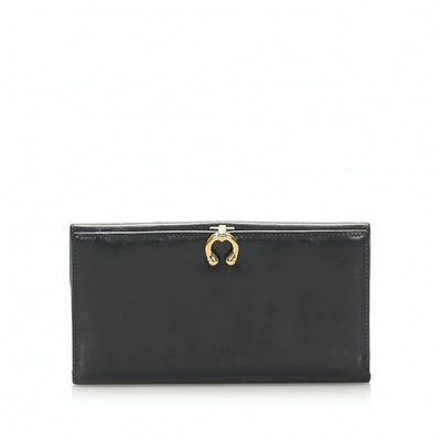 GUCCI BLACK LEATHER WALLET